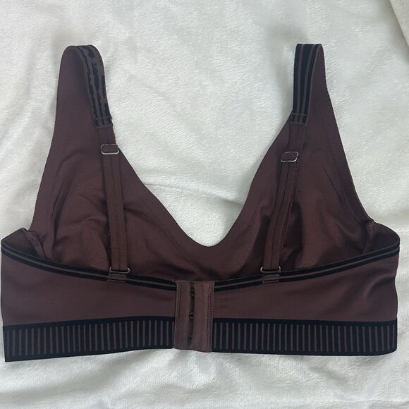 Alo Yoga Airlift Line Up Bra Brown Black Size XS Sold Out Limited Edition - Picture 6 of 11